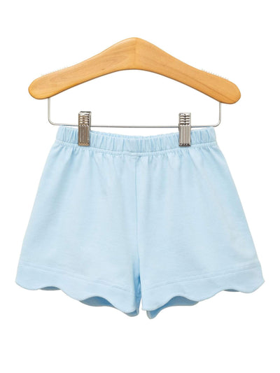 PRE-ORDER Scallop Shorts- Light Blue