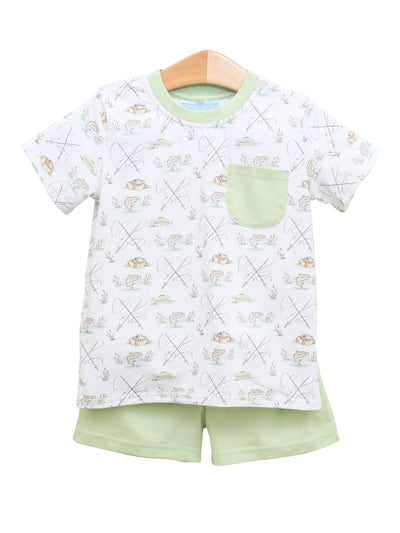 PRE-ORDER Gone Fishin' Pocket Short Set