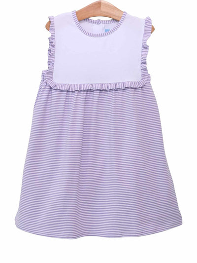 PRE-ORDER Alice Dress- Lavender Stripe