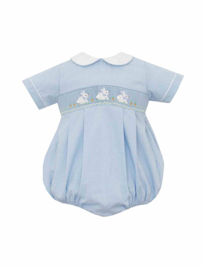 Smocked Bunnies Boy Bubble