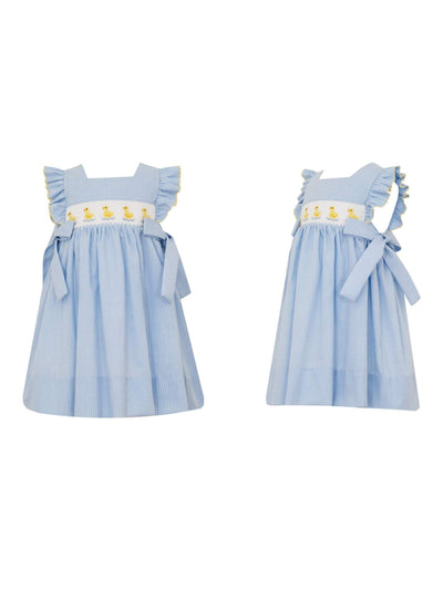 Smocked Ducks Dress w/ Bows