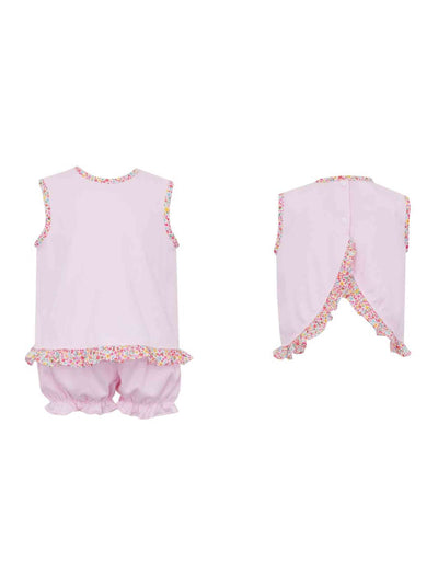 PRE-ORDER Isabella Pink Knit Bloomer Set