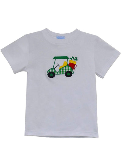 Golf Cart Applique Short Sleeve Shirt