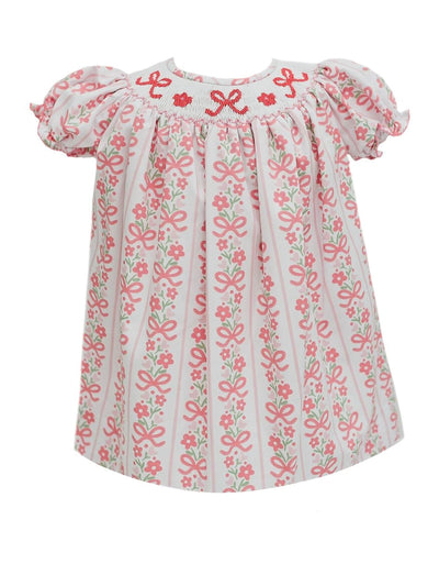 Smocked Bows & Flowers Bishop Dress