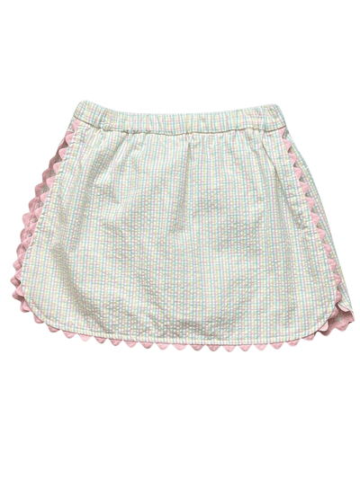 PRE-ORDER Ric-Rac Skirt - Pastel Plaid