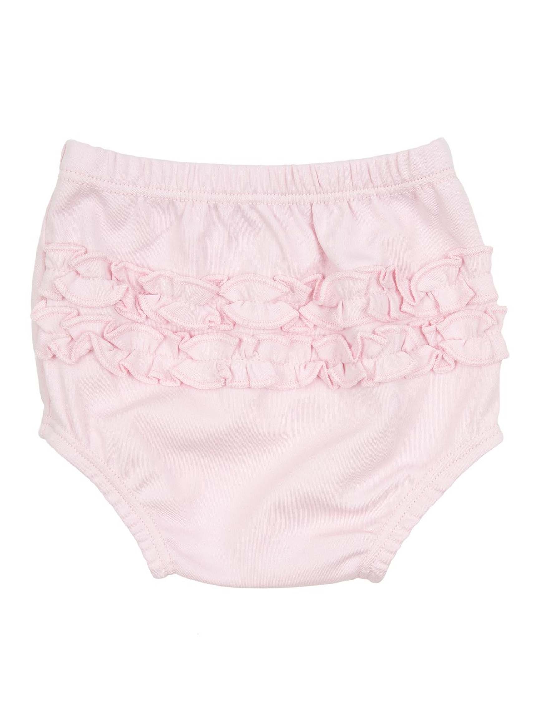 Darling Ducklings Pink Ruffle Diaper Cover Set