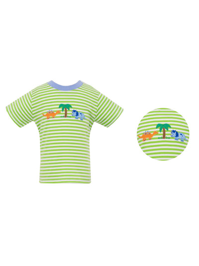 Dinosaurs Green Stripe Shirt