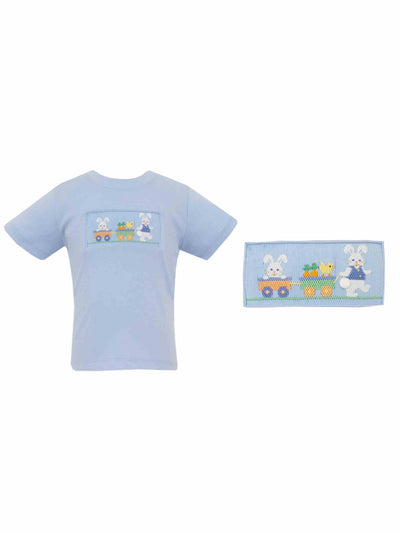 PRE-ORDER Bunnies Wagon Shirt-Blue