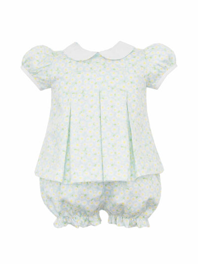 Daisies Printed Pleat Bloomer Set