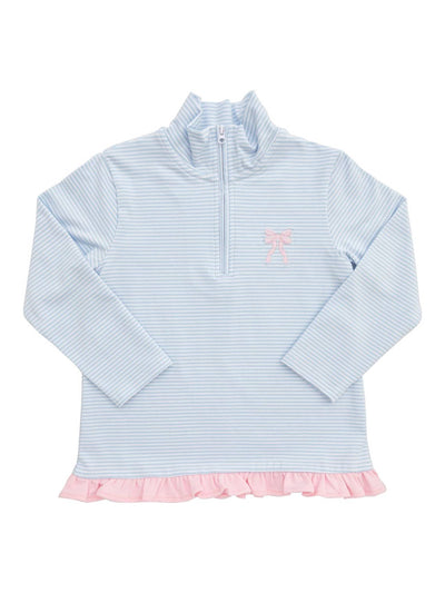 Itsy Bitsy 1/4 Zip Ruffle Pullover