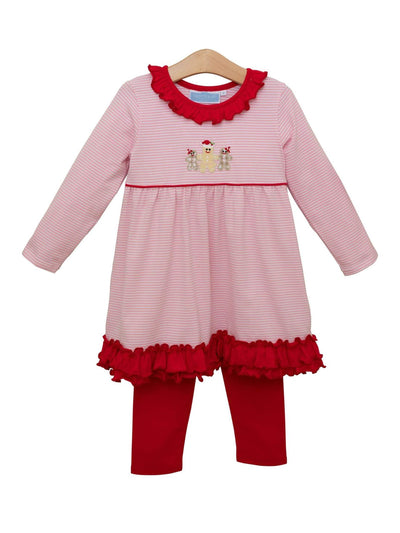 PRE-ORDER Gingerbread Ruffle Pant Set