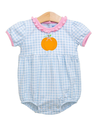 PRE-ORDER Pumpkin Ruffle Bubble- Gingham