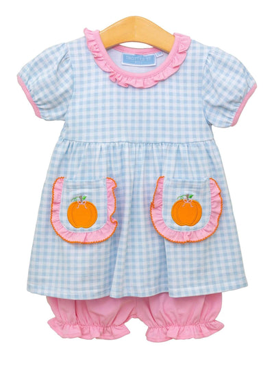 PRE-ORDER Pumpkin Bloomer Set- Gingham