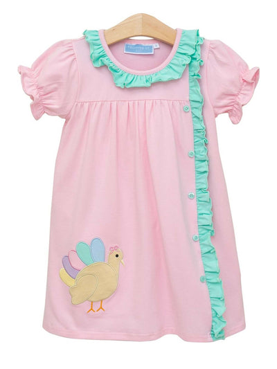 PRE-ORDER Turkey Dress- Pink