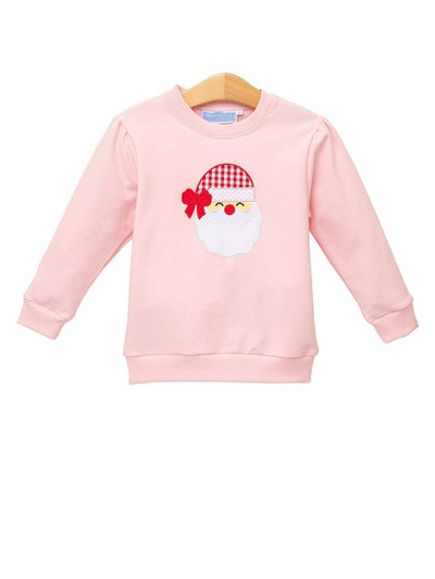 PRE-ORDER French Terry Pullover- Pink Santa