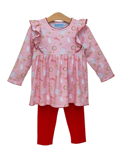 PRE-ORDER Milk & Cookies Ruffle Pant Set