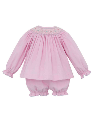 PRE-ORDER Amelia Pink Corduroy Bloomer Set