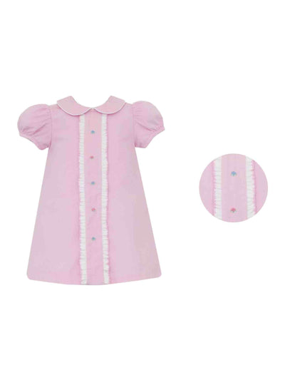 PRE-ORDER Amelia Pink Corduroy A-Line Dress