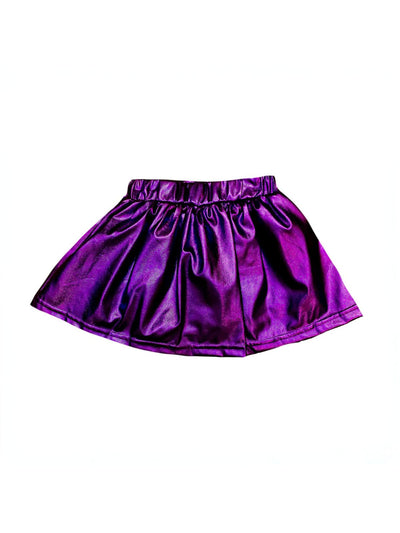 PRE-ORDER Purple Metallic Skort