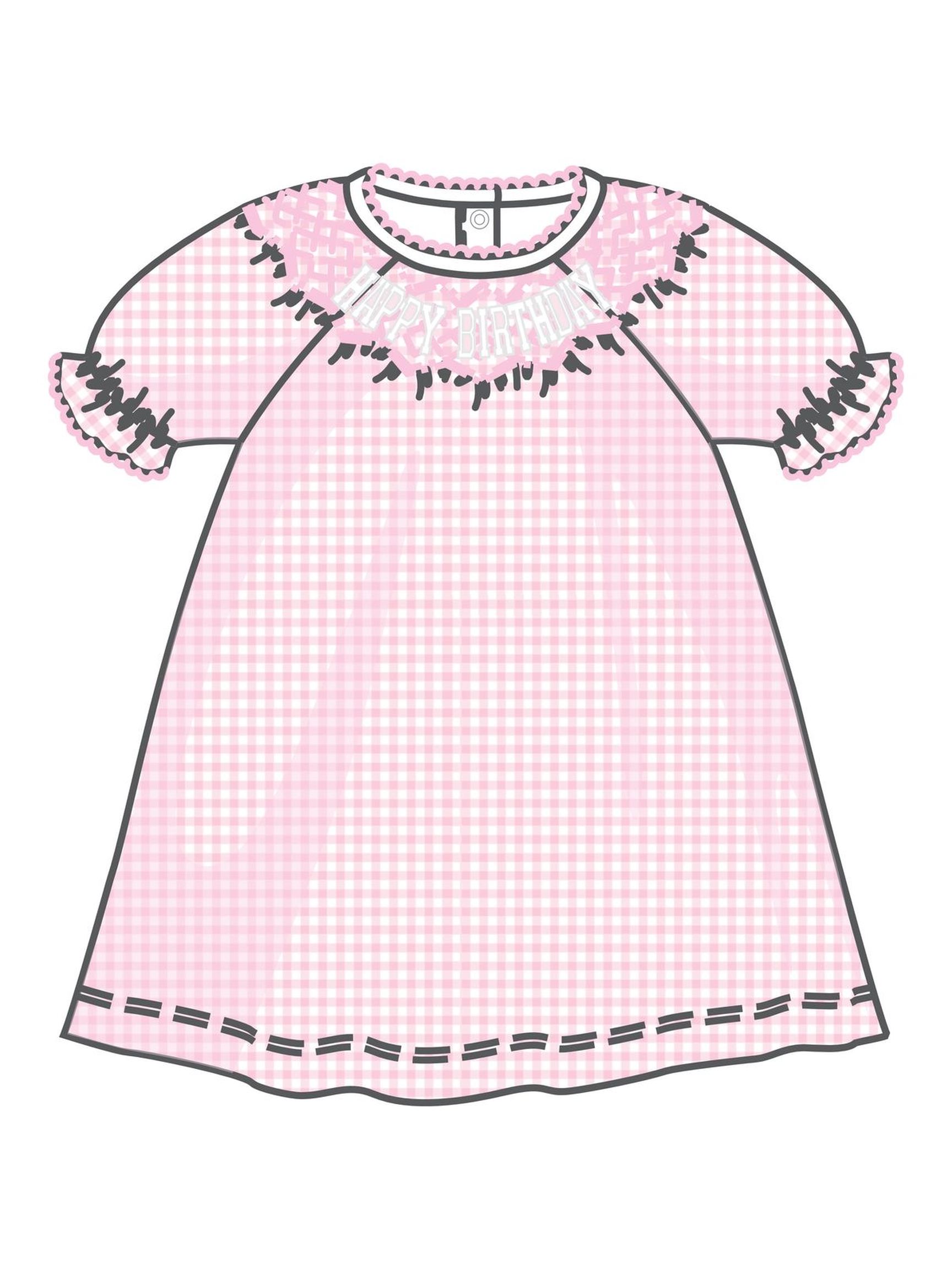 Birthday Classics Bishop Short Sleeve Dress - Posh Tots Children's Boutique