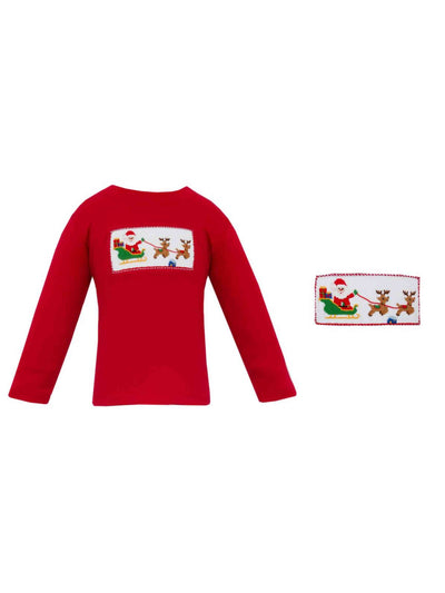 PRE-ORDER Santa's Sleigh Smocked Shirt