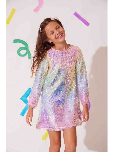 Sequin Ombre Party Dress
