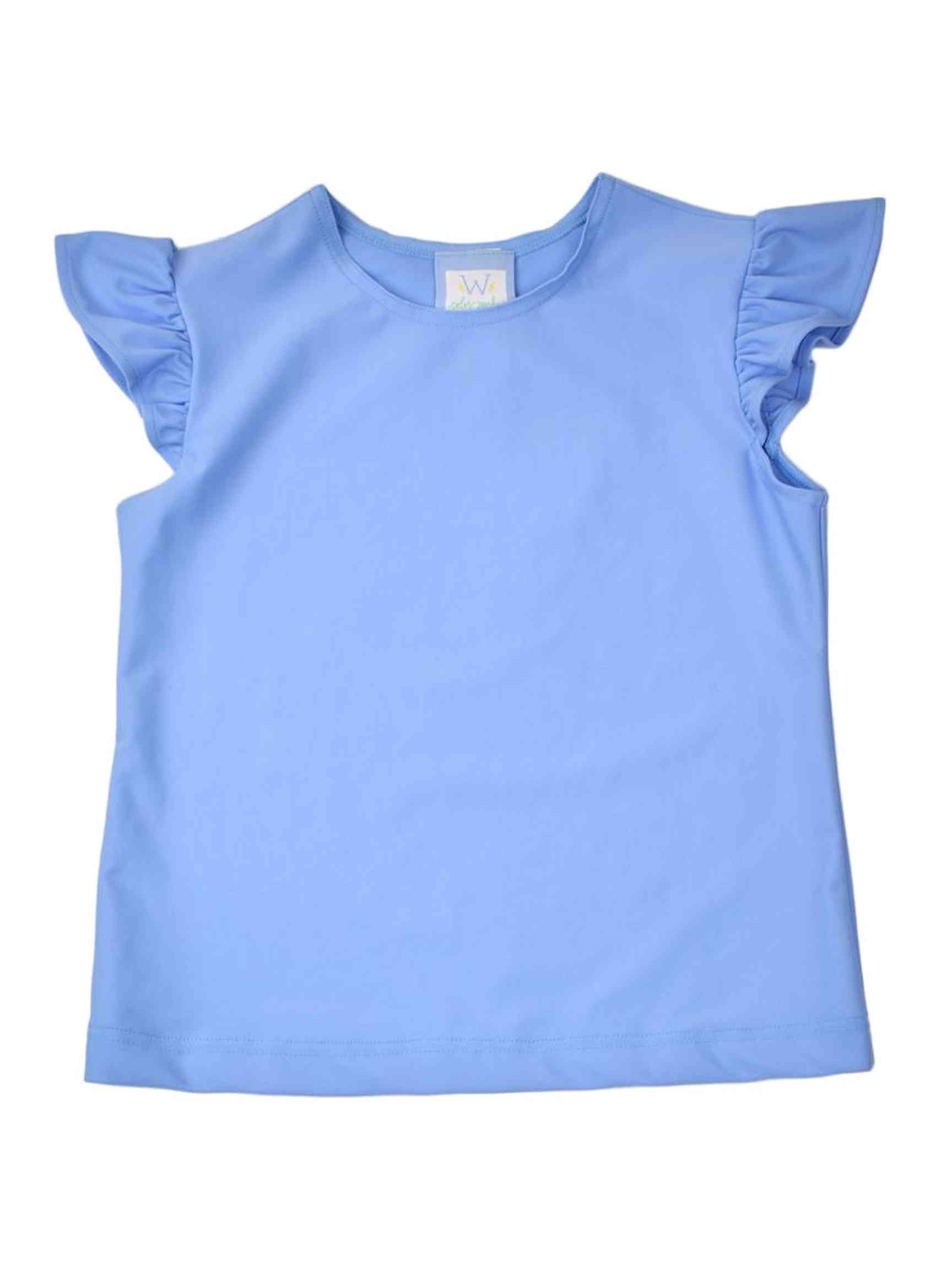Angel Sleeve Top - Blue