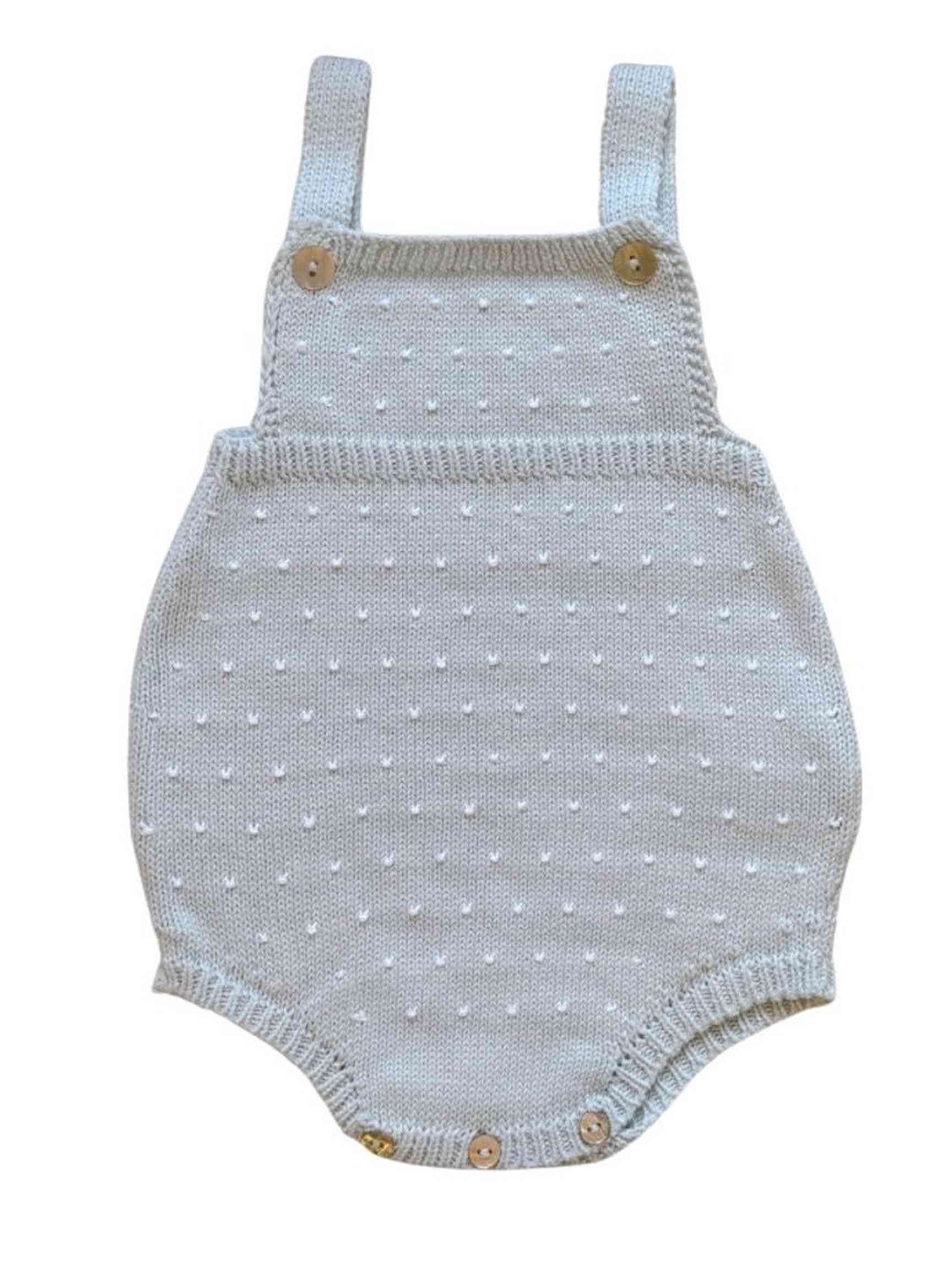 Dot Sunsuit - Light Blue