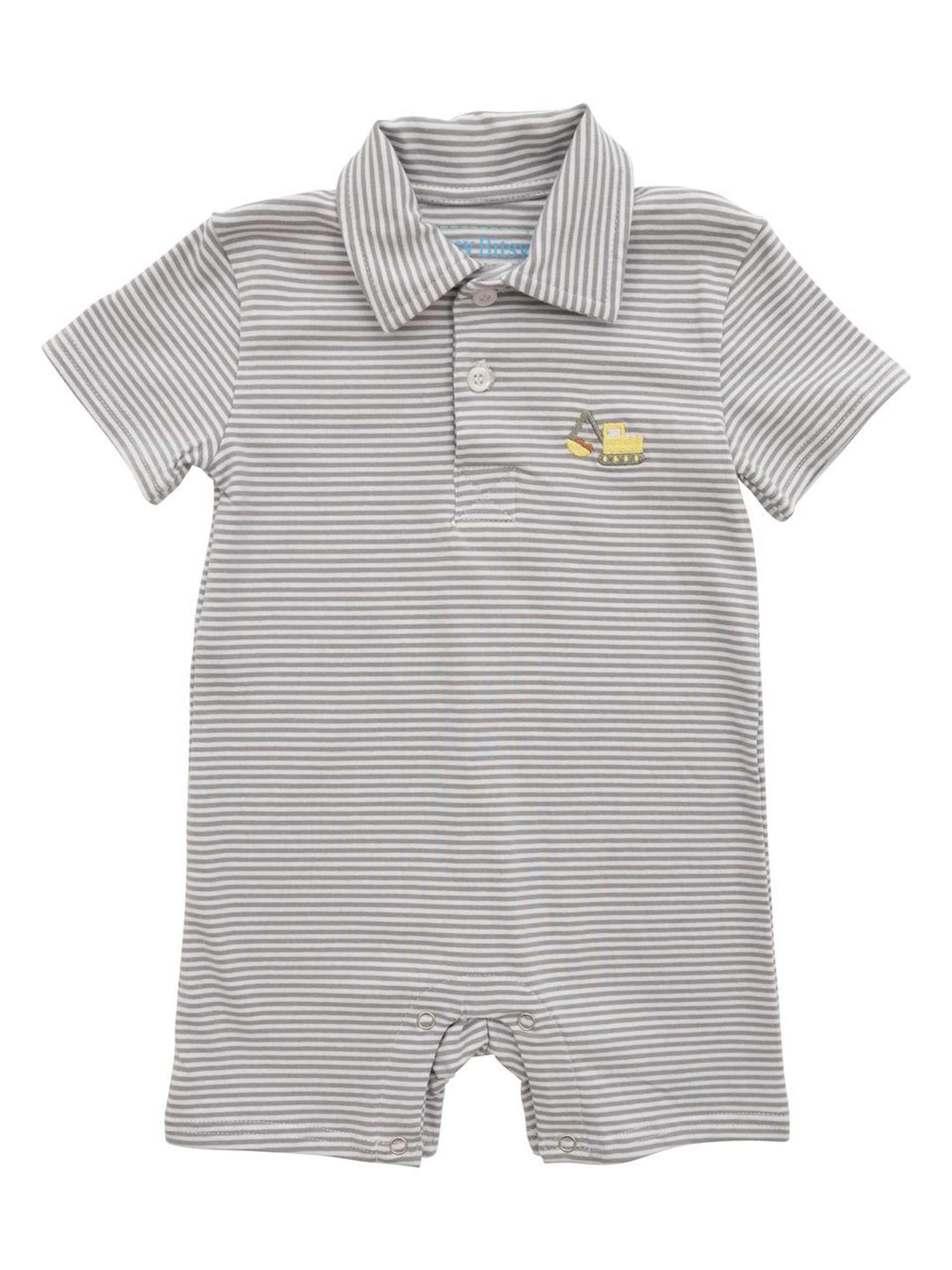 PRE-ORDER Construction Polo Romper