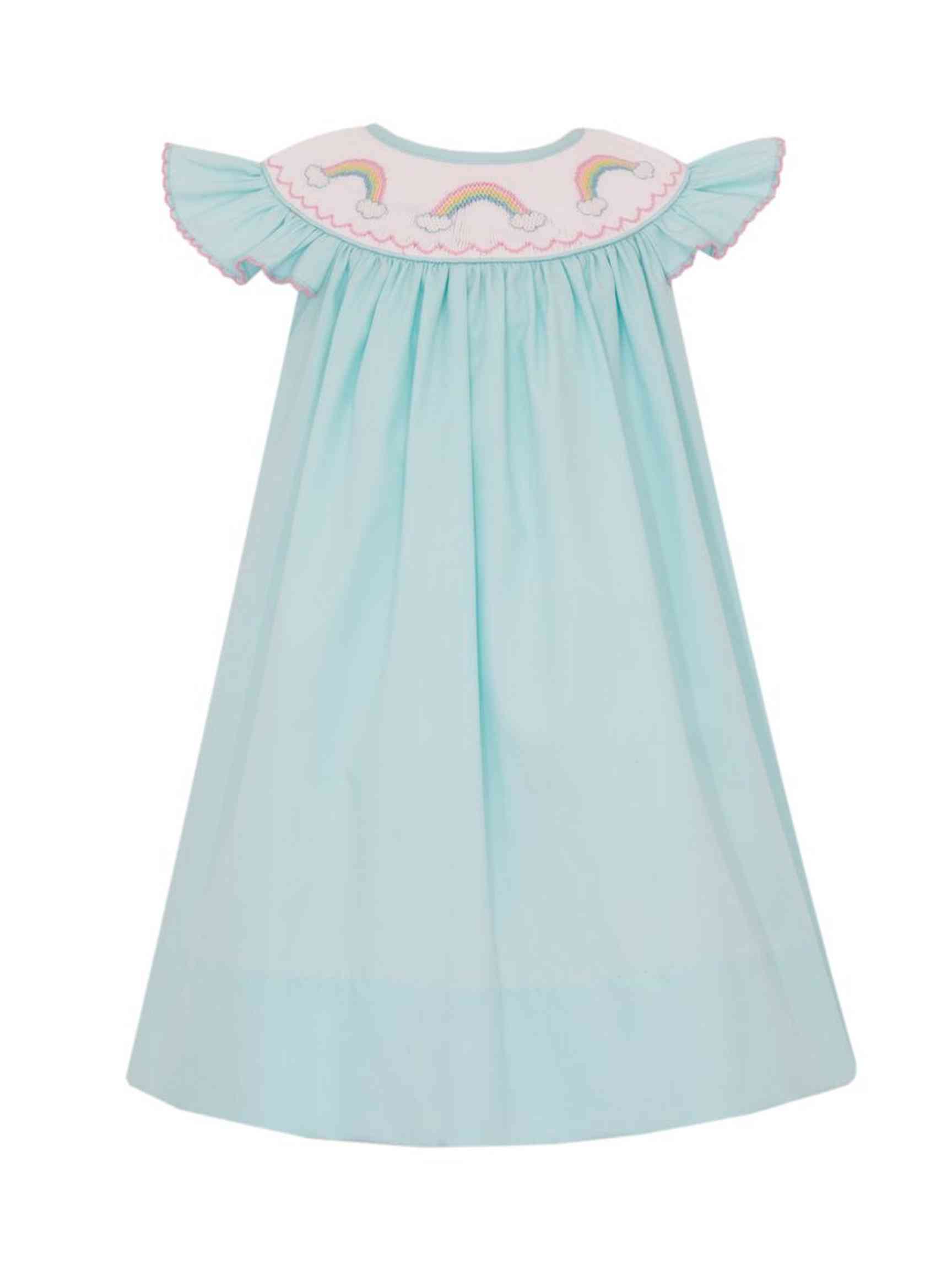 Rainbow Smocked Bishop Dress