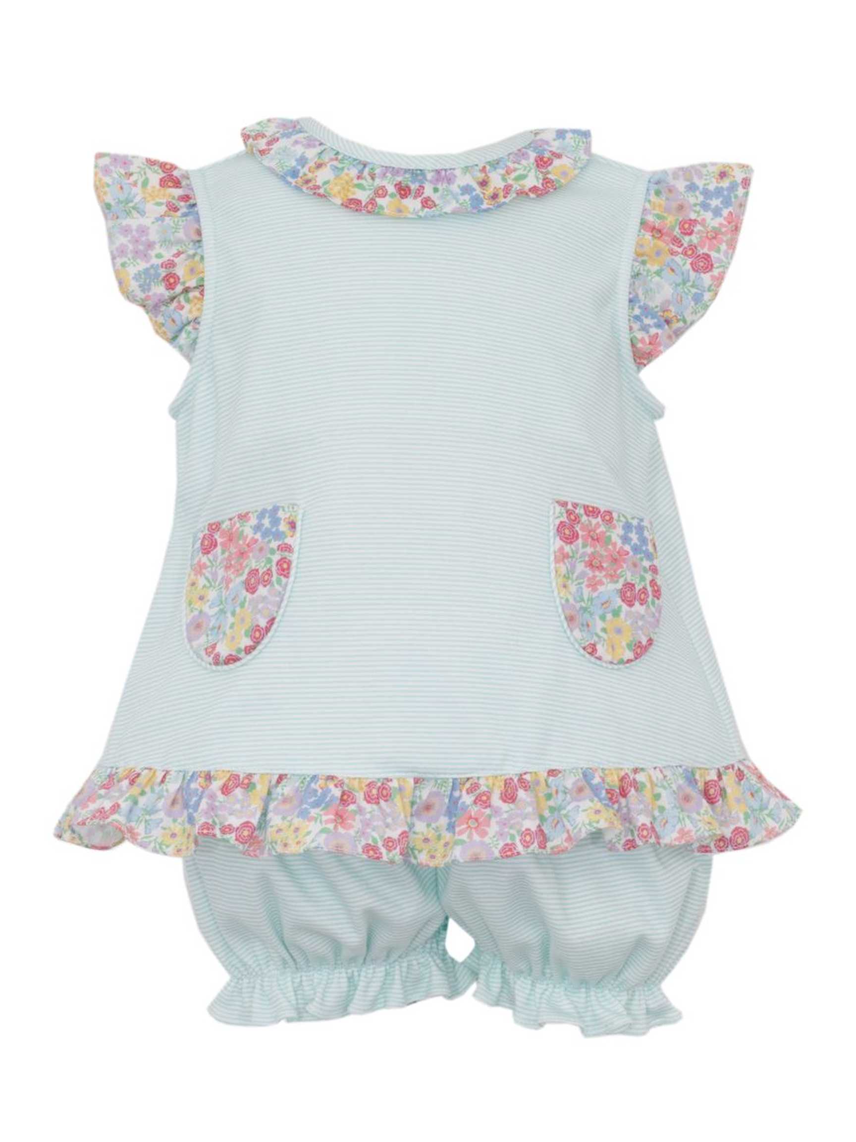 Floral Stripe Bloomer Set