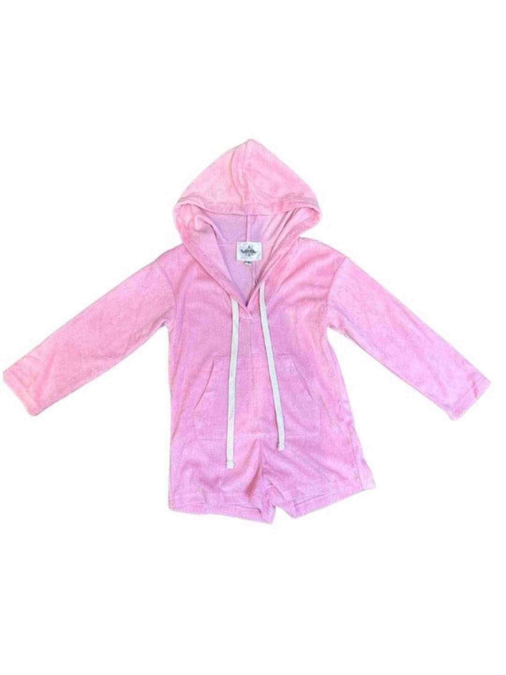 Terry Cloth Light Pink Romper