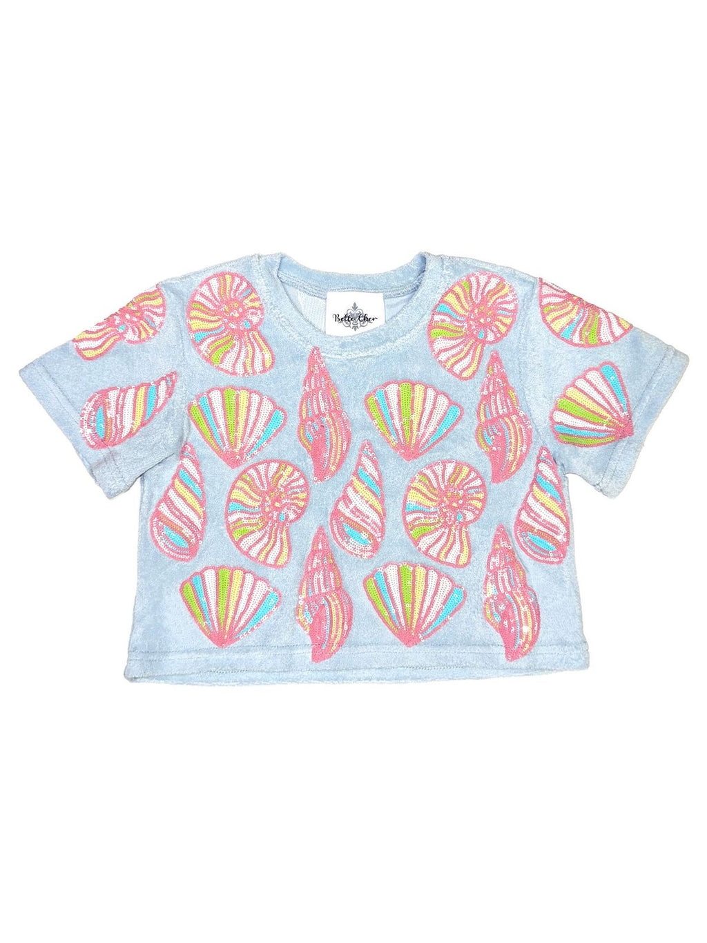 Colorful Shells Terry Top - Posh Tots Children's Boutique