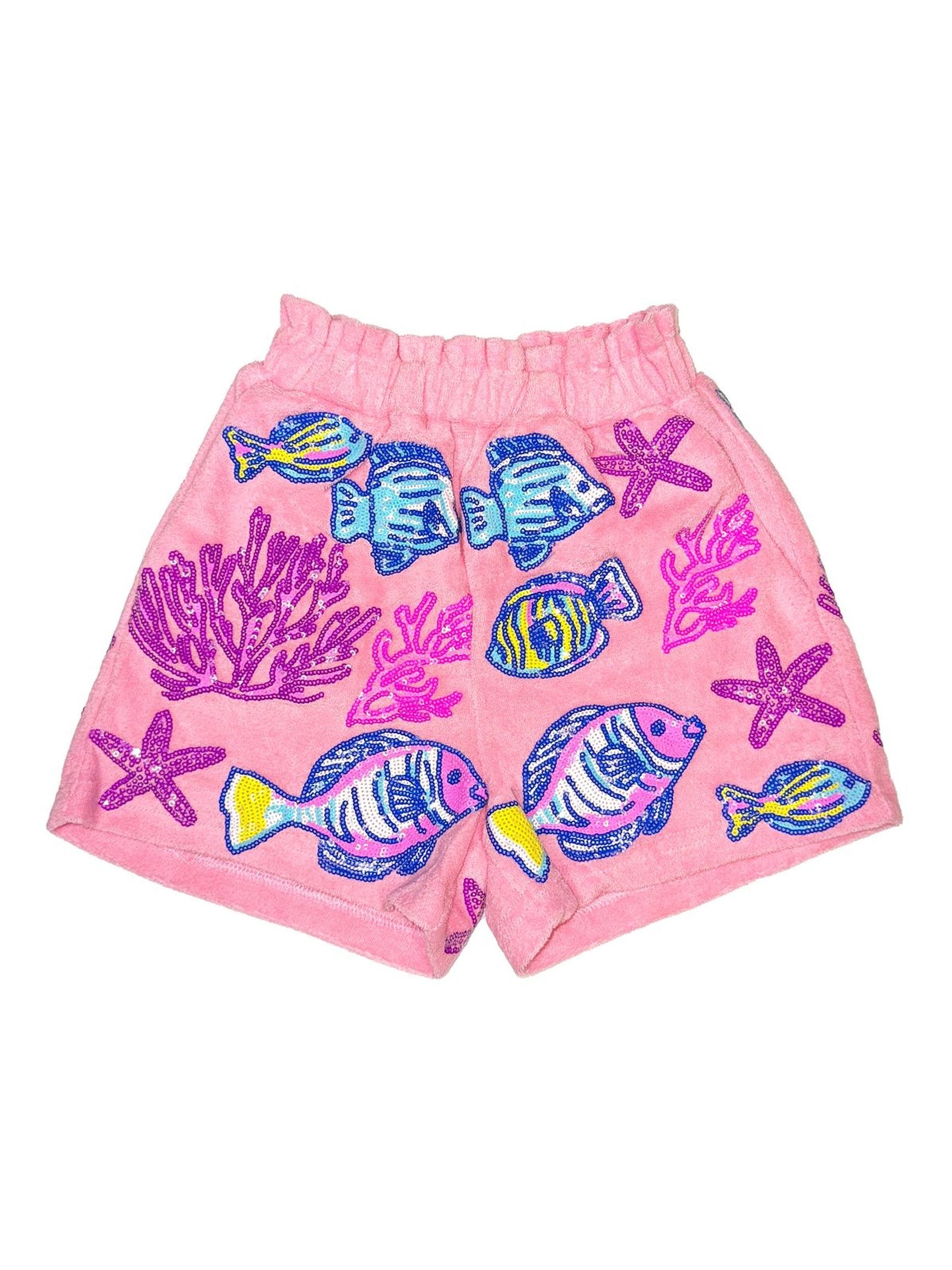 Under the Sea Terry Shorts - Posh Tots Children's Boutique