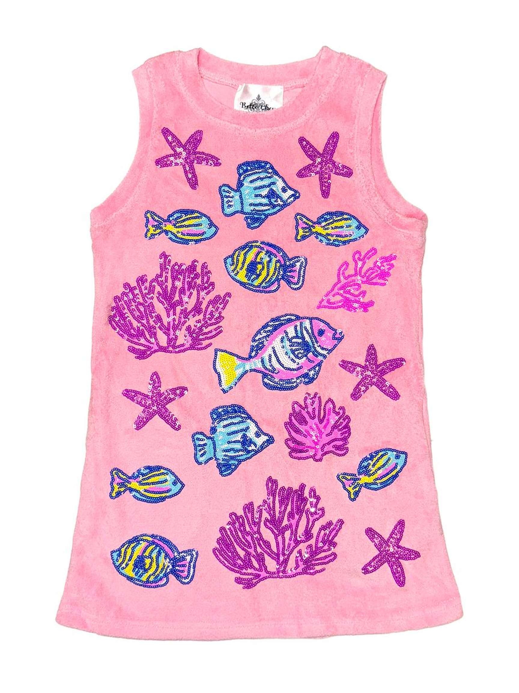 Under the Sea Terry Dress - Posh Tots Children's Boutique