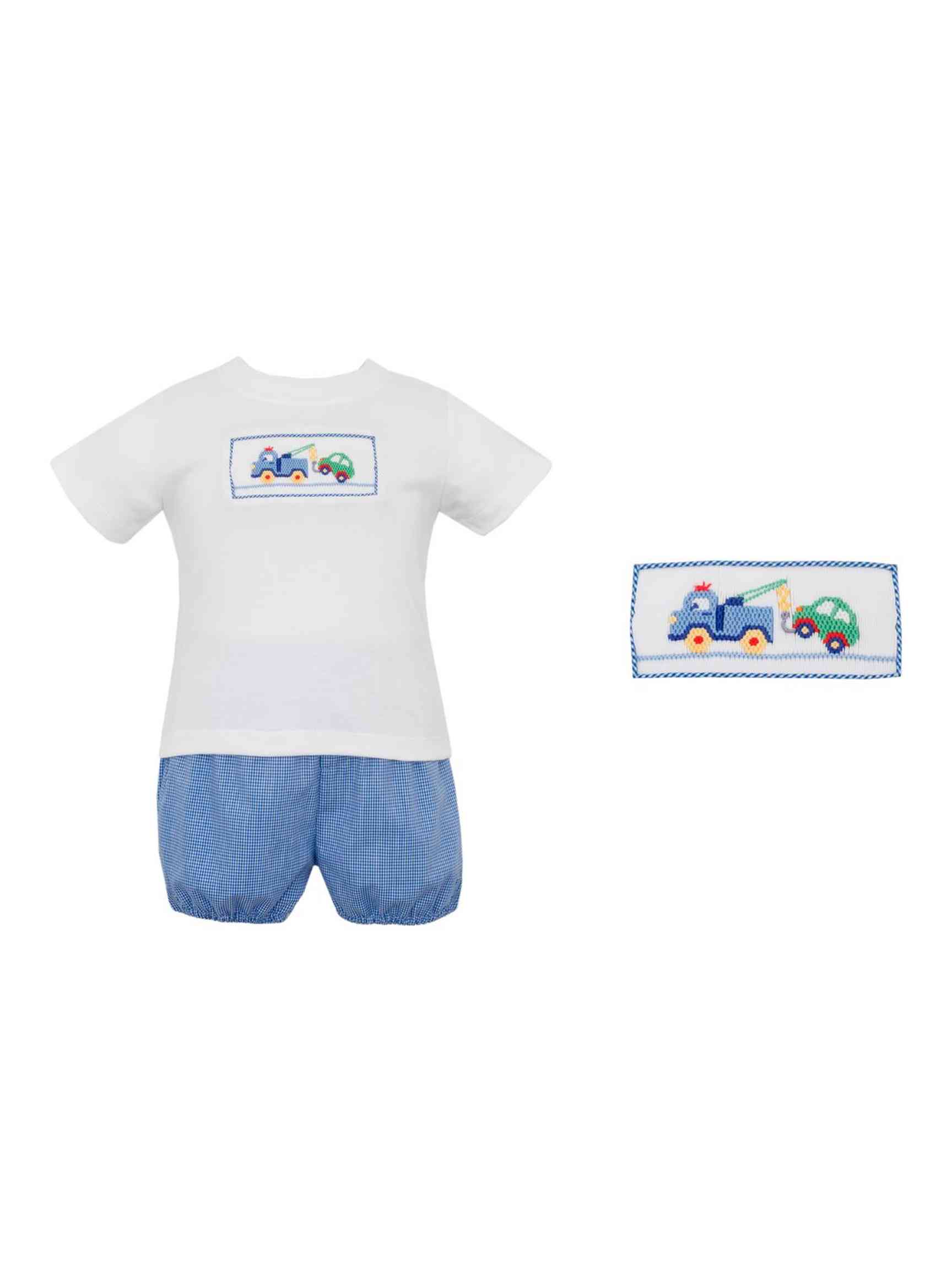 Tow Trucks Shirt and Bloomer Set