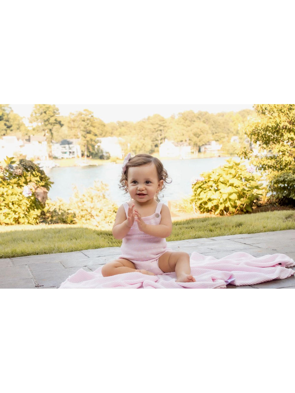 Dot Sunsuit - Pink