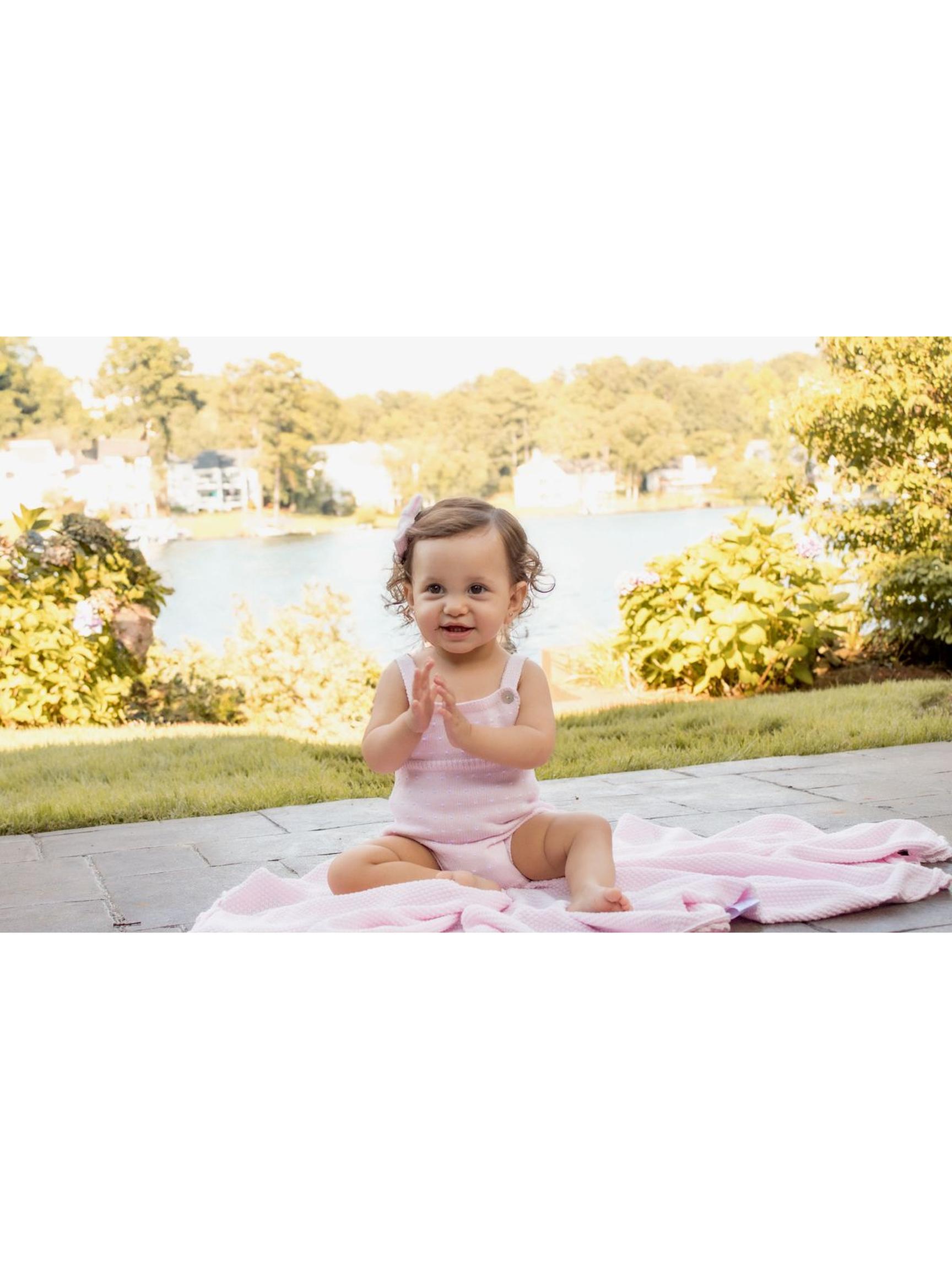 Dot Sunsuit - Pink