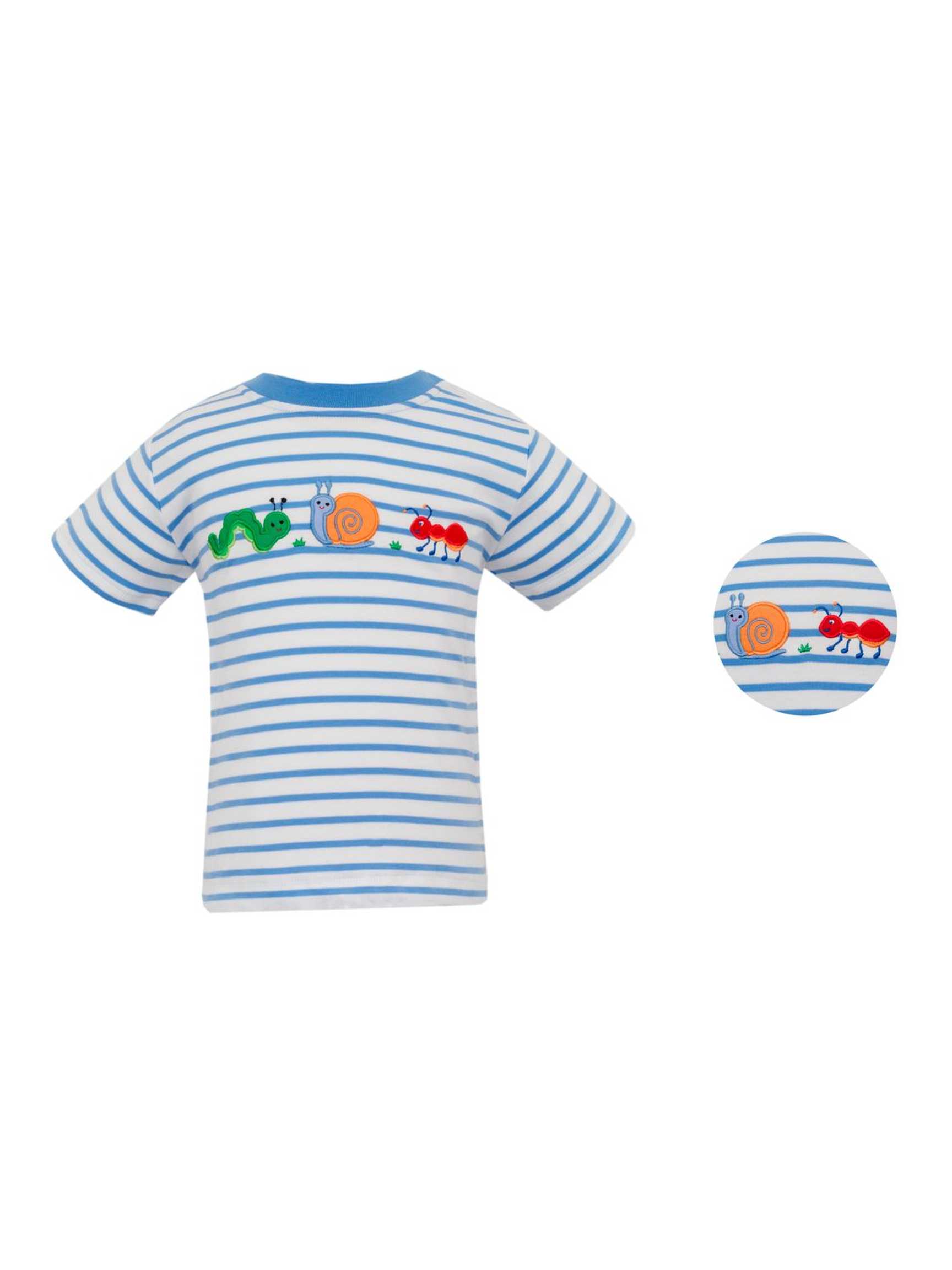 Backyard Bugs Striped Shirt