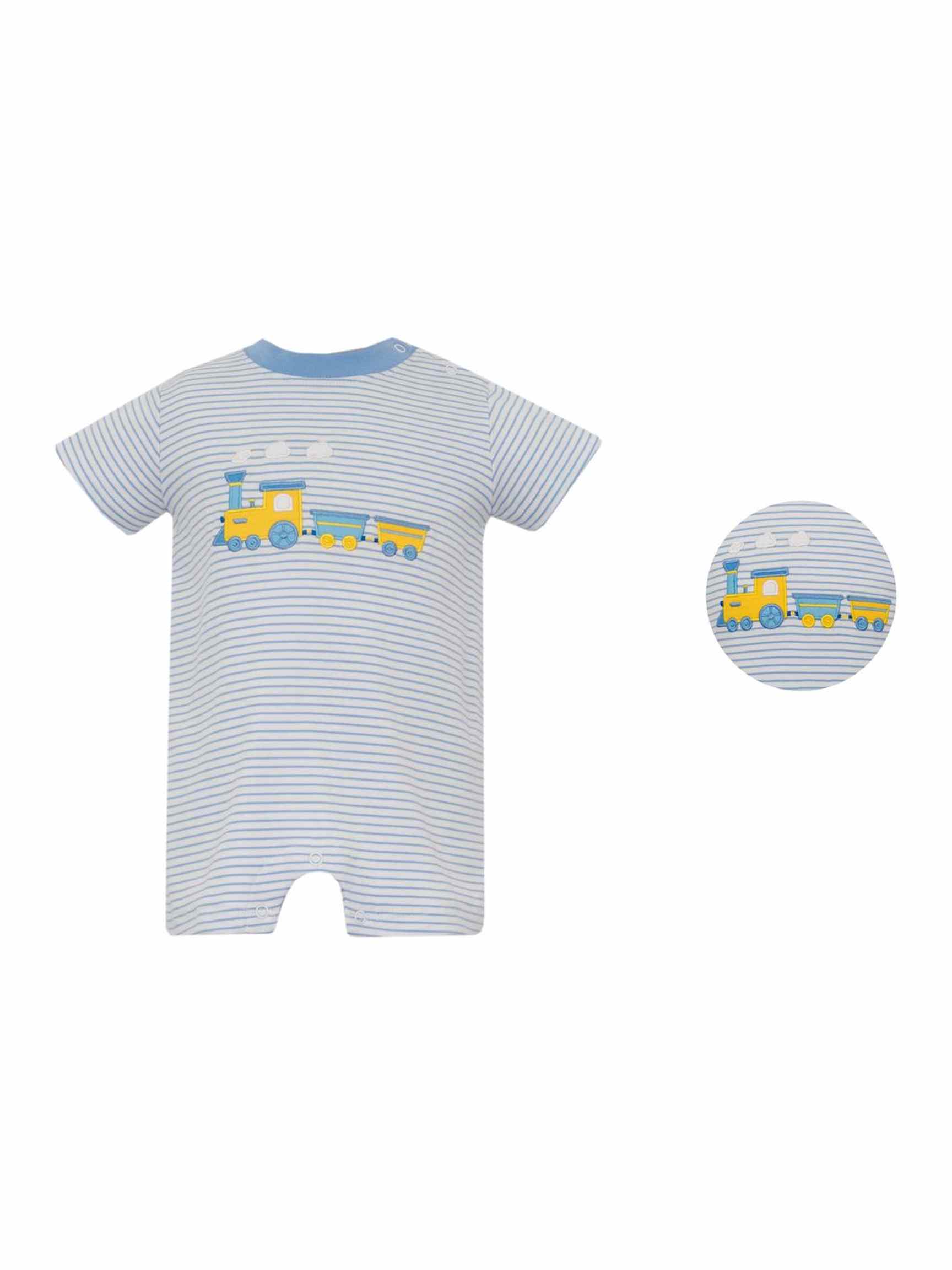 Train Striped Romper