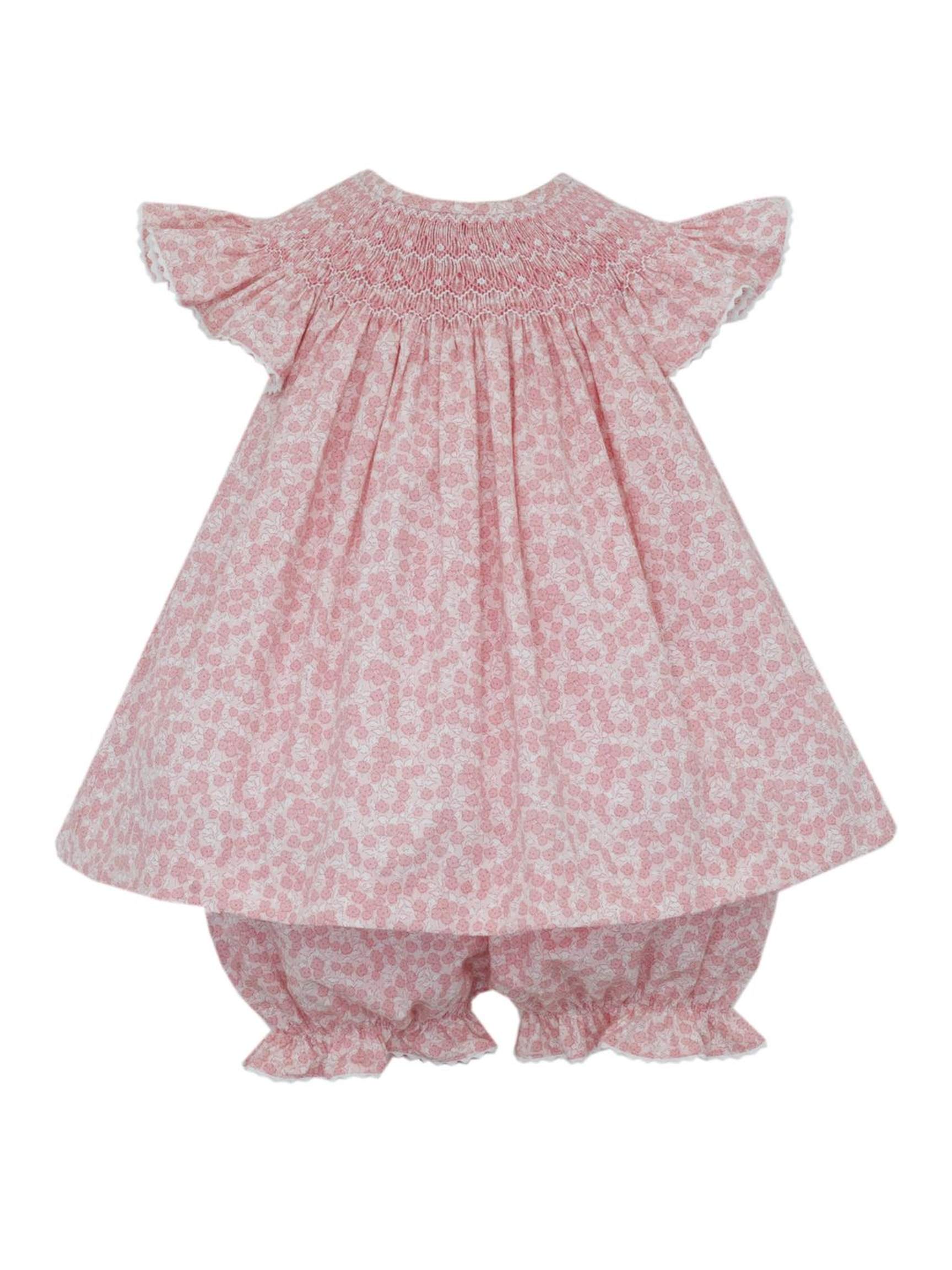 Sylvie Pink Floral Bishop Bloomer Set