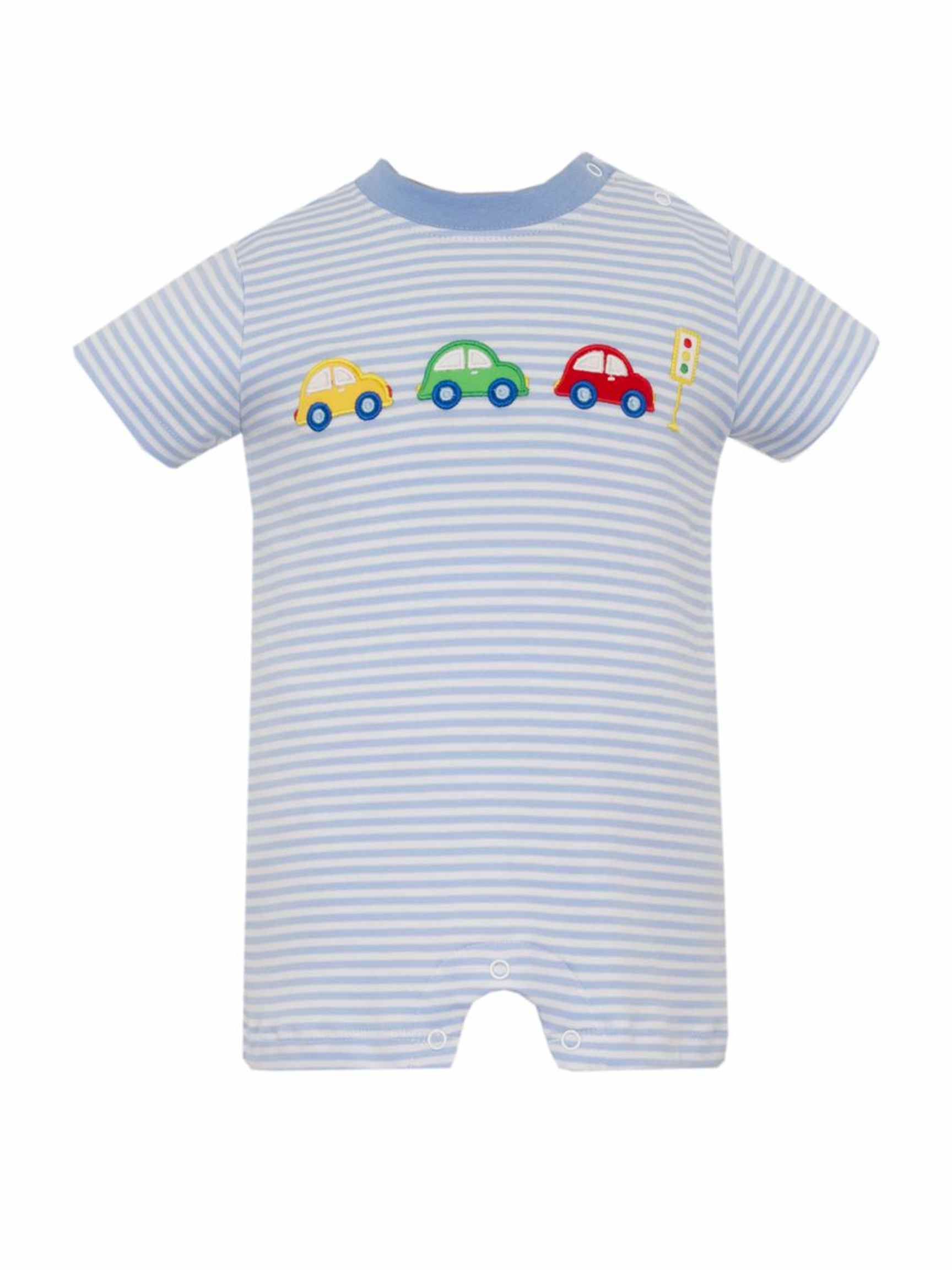 Cars Striped Romper