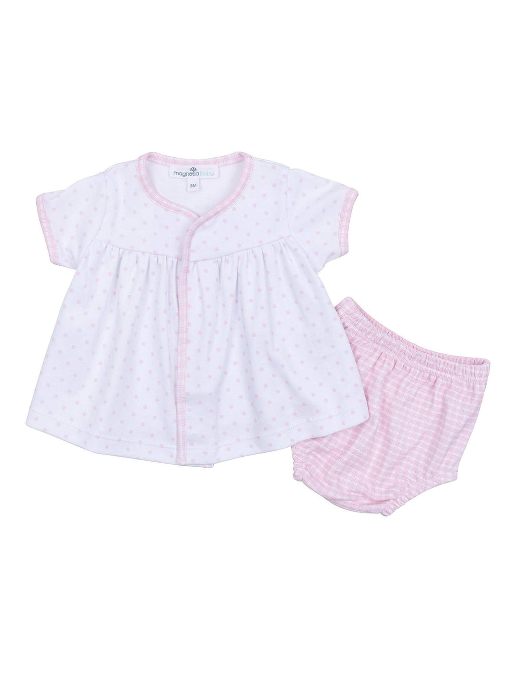 Gingham Dots Diaper Cover Set