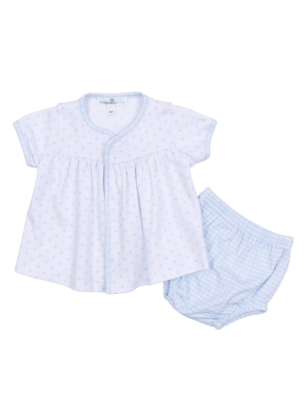 Gingham Dots Diaper Cover Set