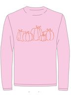 Pink Pumpkin Patch LS T-Shirt