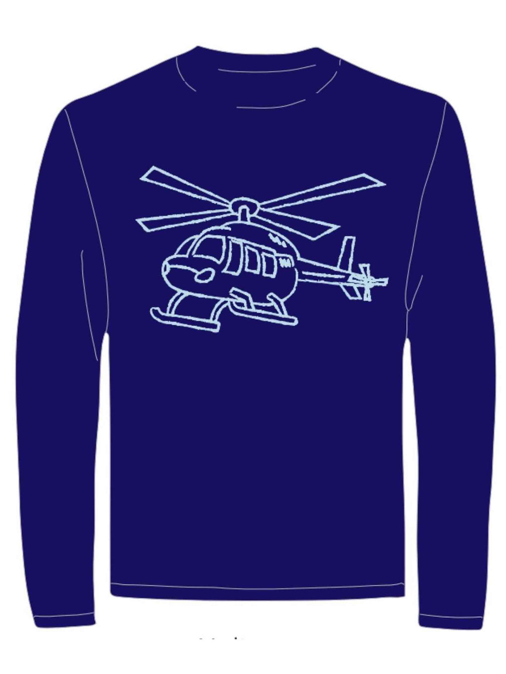 Navy Helicopter LS T-Shirt