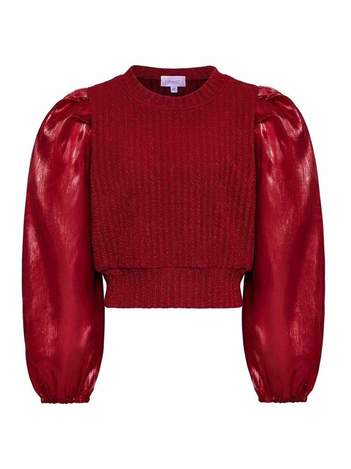 Peyton Top - Textured Red