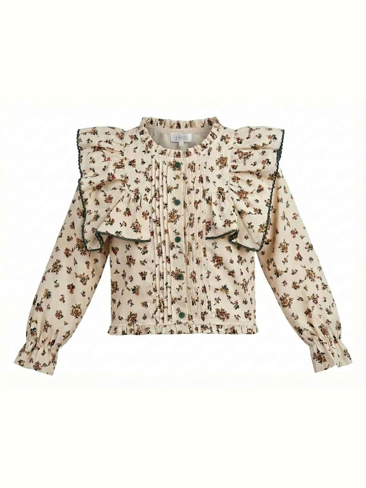 Effie Top - Cream Vintage Floral
