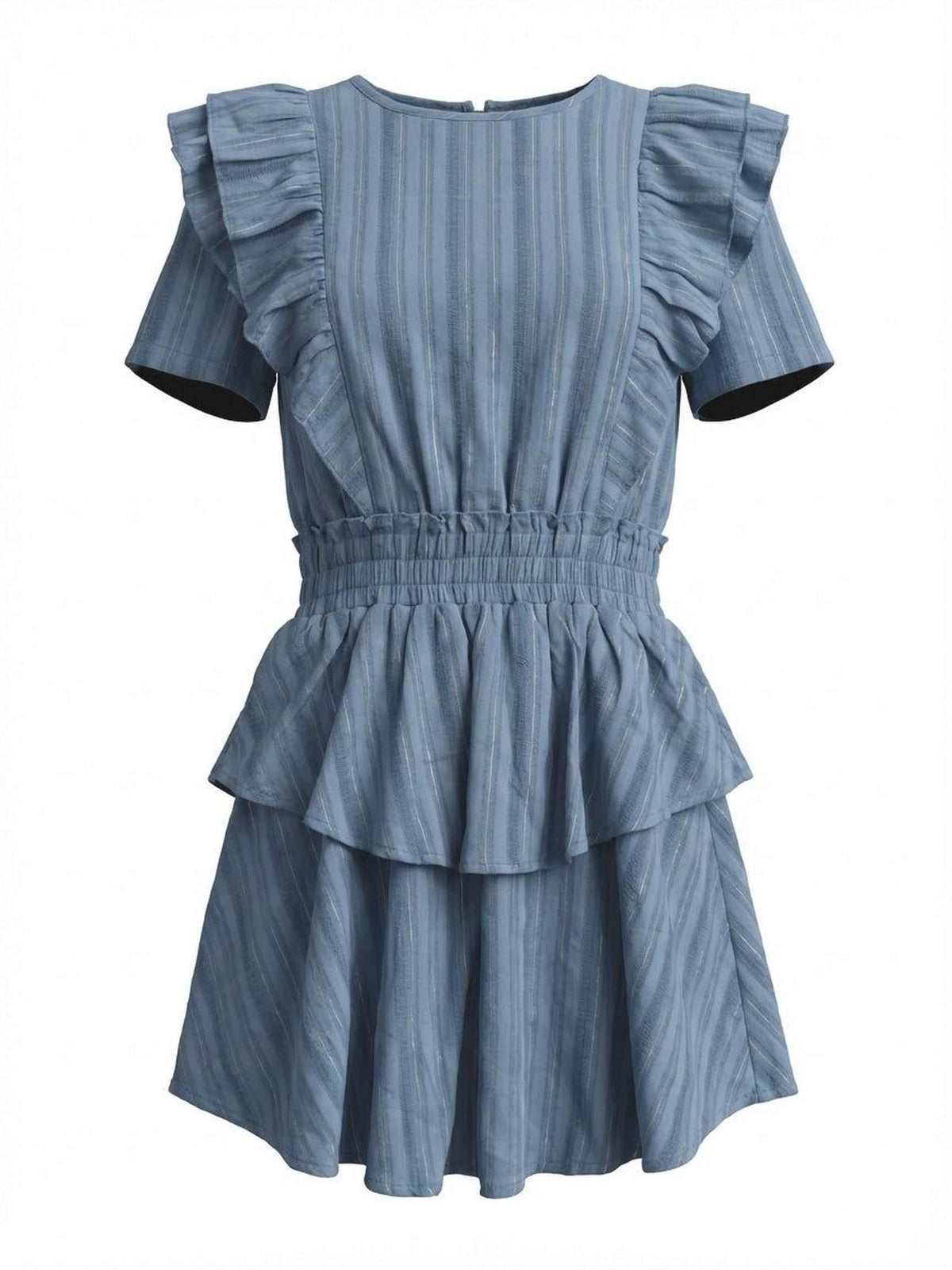 Collier Dress - Blue/Gold