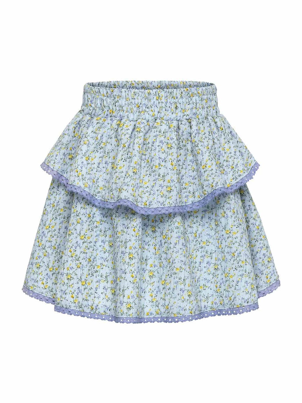 Parker Skirt - Blue Ditsy